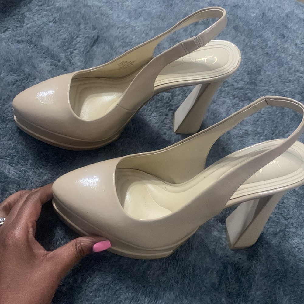 Jessica Simpson Mayria Slingback Platform Pumps 7 1/2